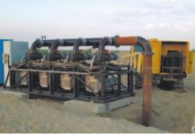Рис. 2. Вакуумная установка, подсоединенная к газопроводу